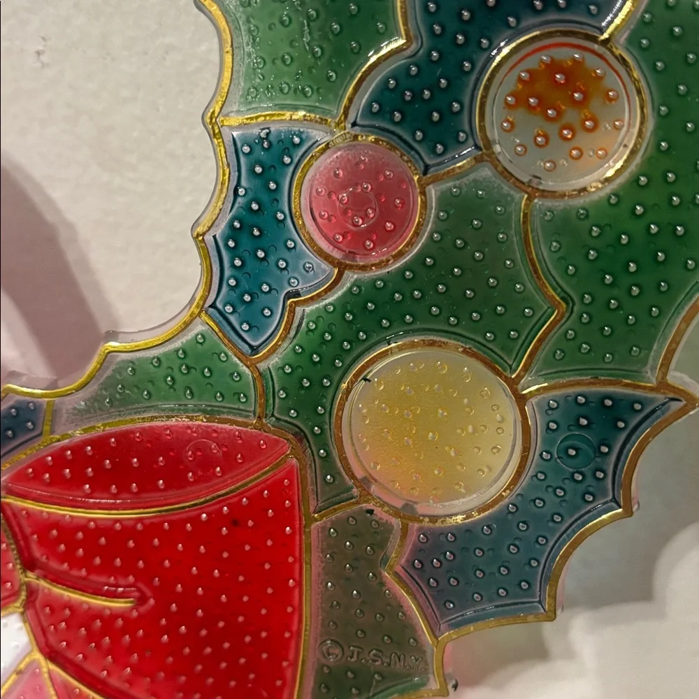 Vtg 70s Christmas Wreath 10